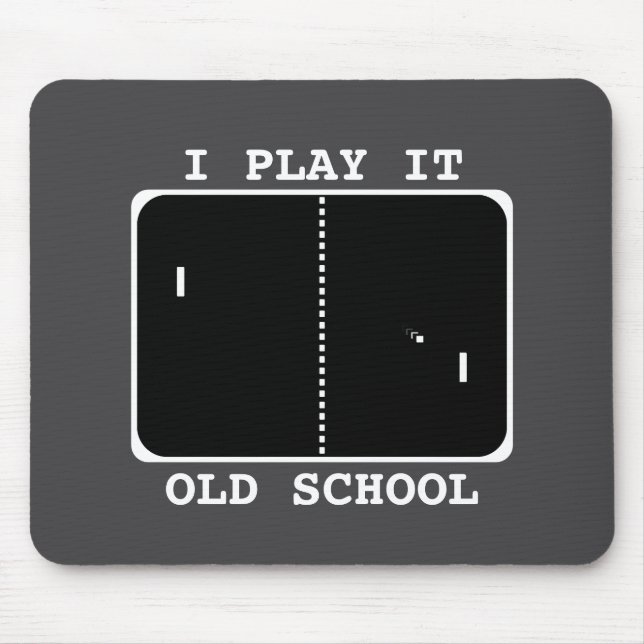 Old School Gamer Mouse Mat (Front)