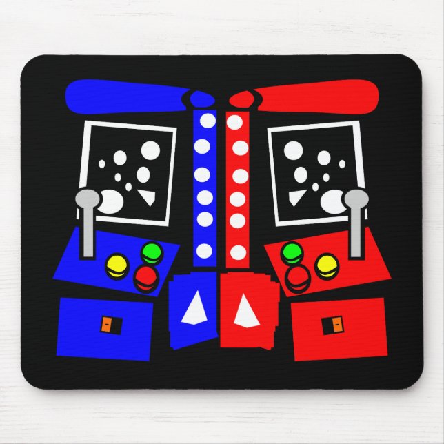 Old School Gamer Mouse Mat (Front)