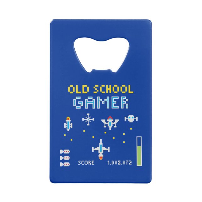 Old School Gamer - Stellarship - Bottle Opener (Front)