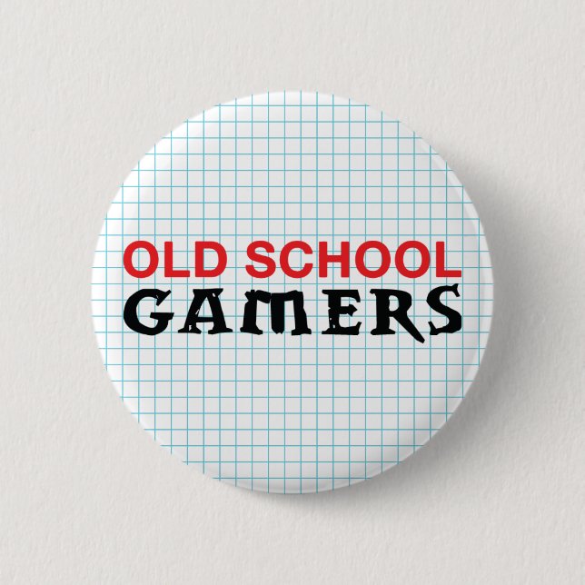 Old School Gamers Button (Front)