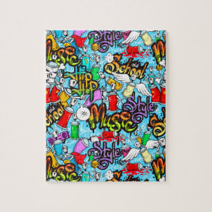 Old School Graffitti Jigsaw Puzzle