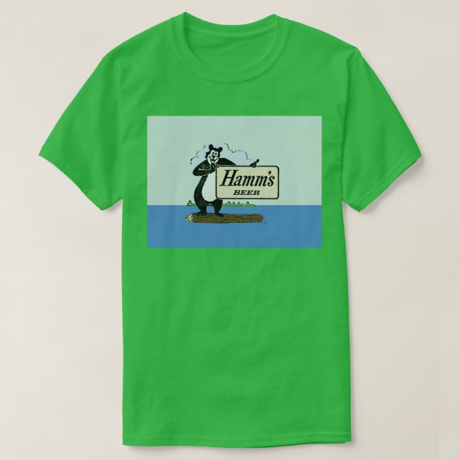 Old School Hamms Bear T-Shirt (Design Front)