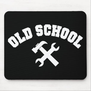 Old School Handyman - Home Repair Tools Craftsman Mouse Mat