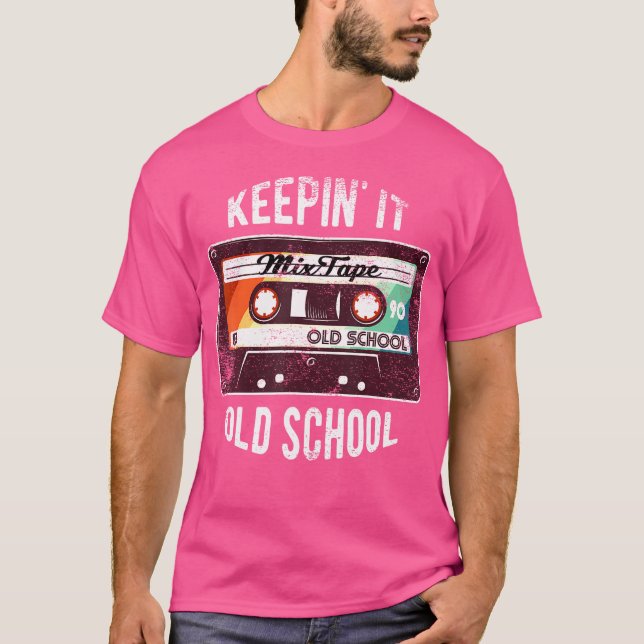 Old School Hip Hop 80S 90S Mixtape Graphic T Shirt (Front)