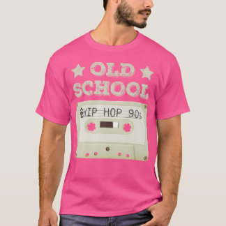 Old School Hip Hop Cassette Tape Rap Music Lovers T-Shirt