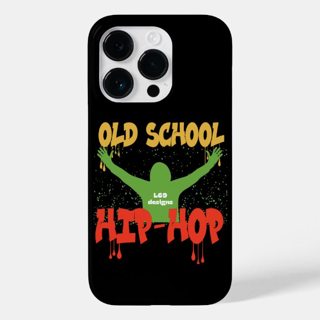 OLD SCHOOL HIP HOP funny music                     Case-Mate iPhone Case (Back)