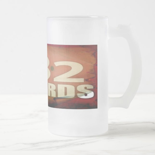 OLD-SCHOOL HIP HOP with NEW SCHOOL RULES Frosted Glass Beer Mug (Right)