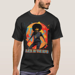 old school hip hops afro girl friend T-Shirt