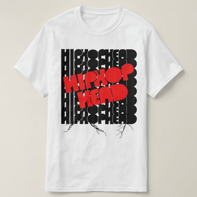 Old School Hiphop Head  T-Shirt (Design Front)