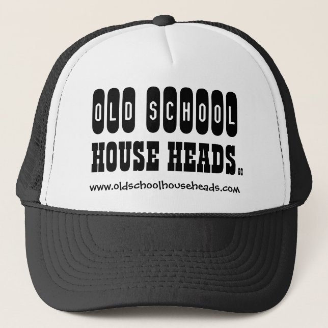 Old School House Heads Trucker Hat 1 (Front)
