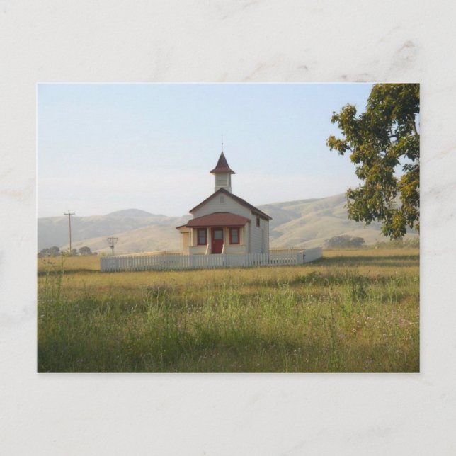 Old School House Near Big Sur Postcard (Front)