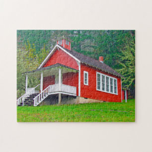 Old School House Oregon. Jigsaw Puzzle