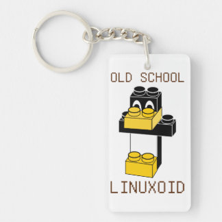 OLD SCHOOL LINUXOID KEY RING