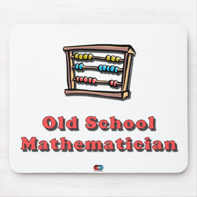 Old School Math Mouse Mat (Front)