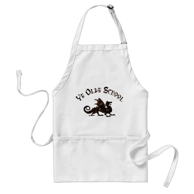 Old School - Mediaeval Dragon King Arthur Knights Standard Apron (Front)
