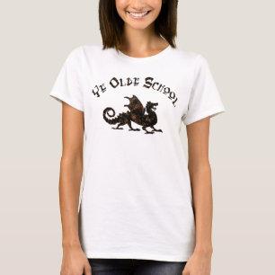 Old School - Mediaeval Dragon King Arthur Knights T-Shirt