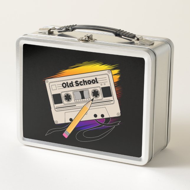 Old School Memories Metal Lunch Box (Front)