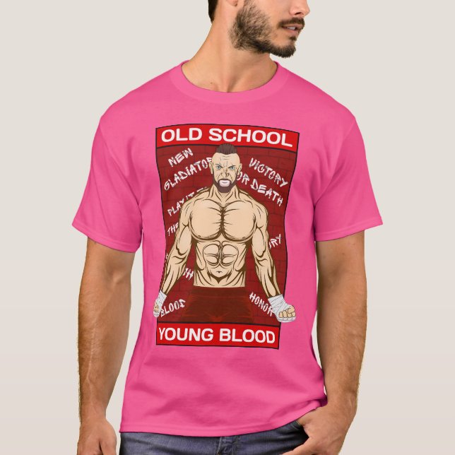 Old School Mma Warrior T-Shirt (Front)