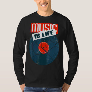 Old School Musicdj Boom Box Vintage Style T-Shirt