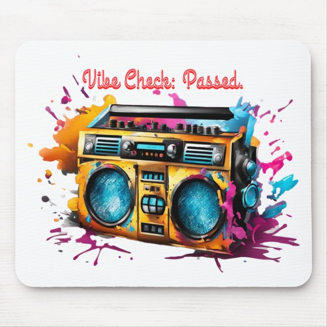 Old School, New Splash. Mouse Mat (Front)