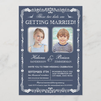 Old School Photos Wedding Invitation