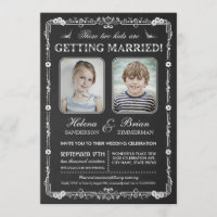 Old School Photos Wedding Invitation