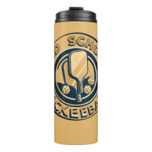Old School Pickleball Paddle Thermal Tumbler