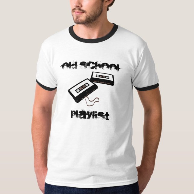 Old School Playlist T-Shirt (Front)