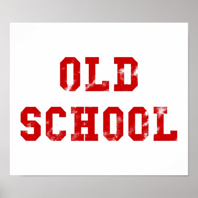 Old School Poster | Oldskool Gifts (Front)