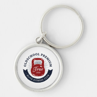 Old School Premium True 1953 Elite Fitness Club Key Ring