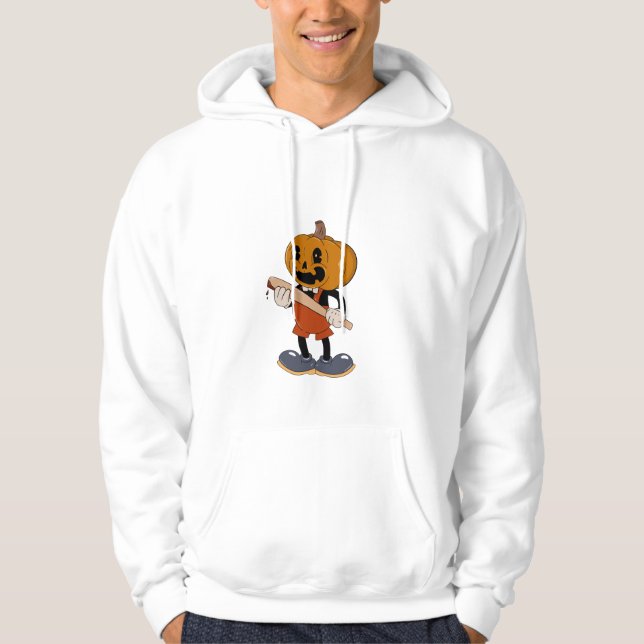 Old school pumpkin cartoon  hoodie (Front)