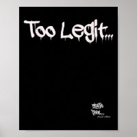 Old School Rap Hip Hop Merch Too Legit Quote 90s H