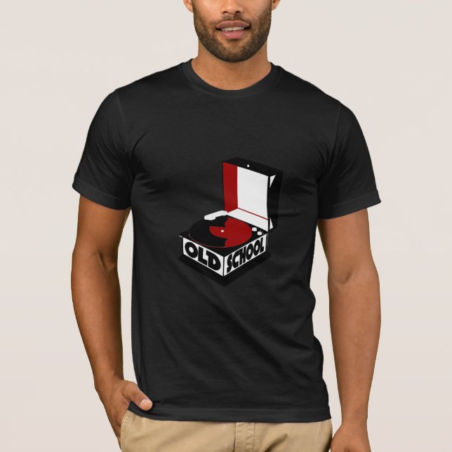 Old School Record Player T-Shirt (Front)