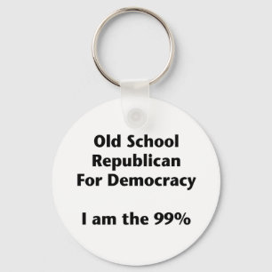 Old School Republican for Democracy -- Occupy Key Ring