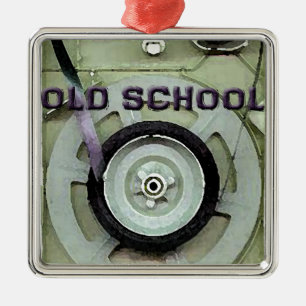 Old School Retro 8 Track Cassette Tape Metal Tree Decoration