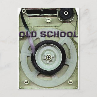 Old School Retro 8 Track Cassette Tape Postcard