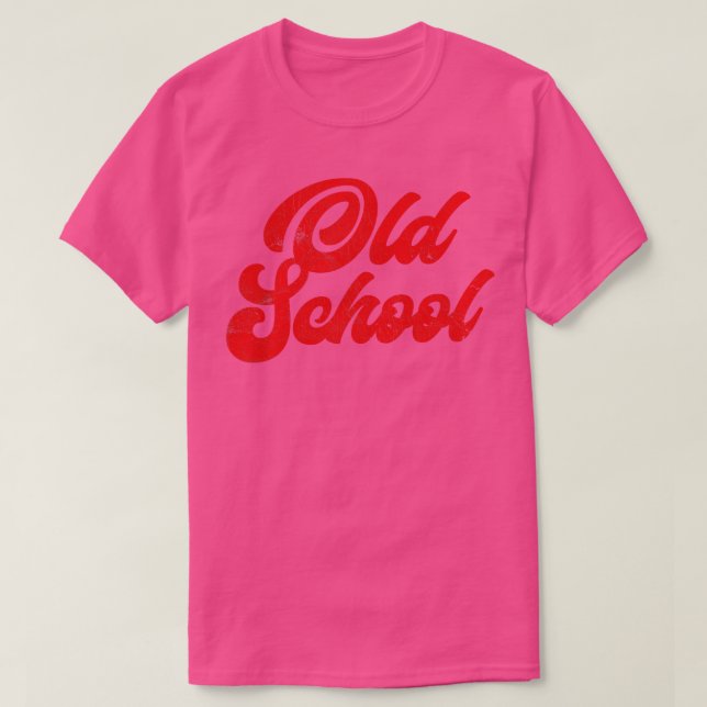 OLD SCHOOL Retro Style Original Design T-Shirt (Design Front)
