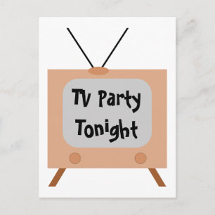 old school retro TV set Postcard