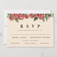 Old School Rose Tattoo Art