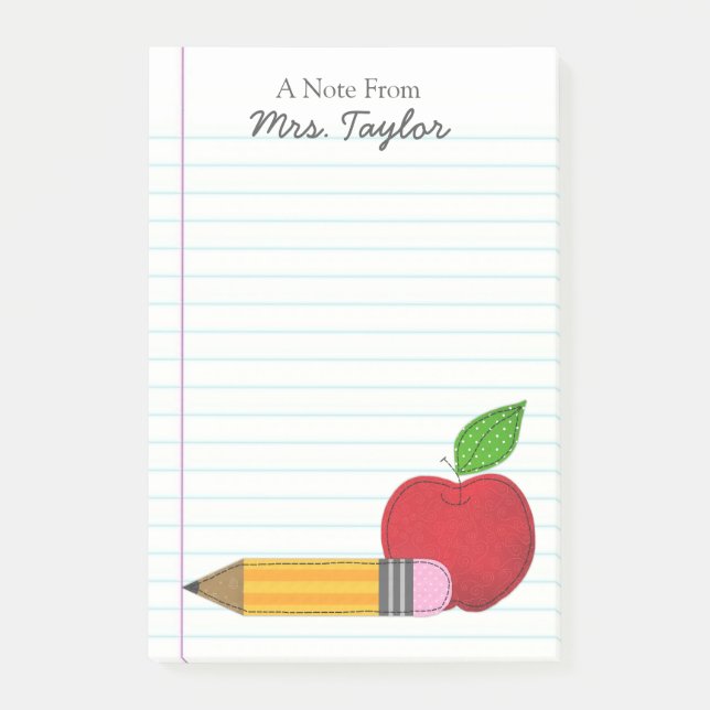 "Old School Rules" Personalised Post-It Notes (Front)