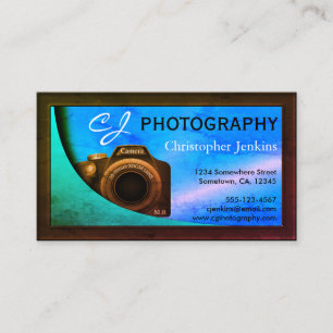 Old School SLR Camera Photographer Photography Business Card