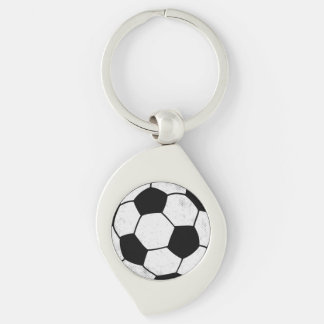 Old School Soccer Pitch Aesthetic Graphic Style Key Ring