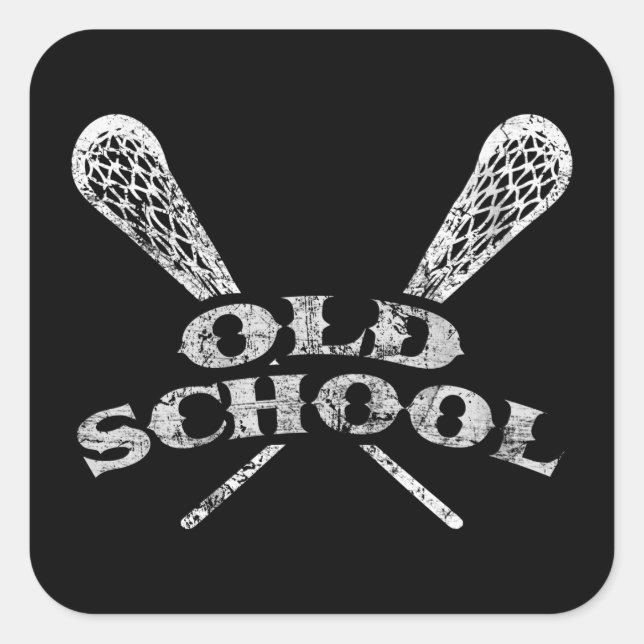 Old School Square Sticker (Front)