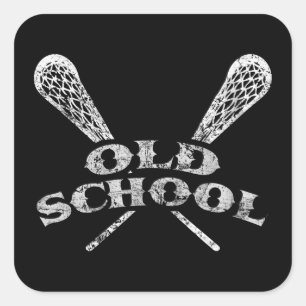 Old School Square Sticker