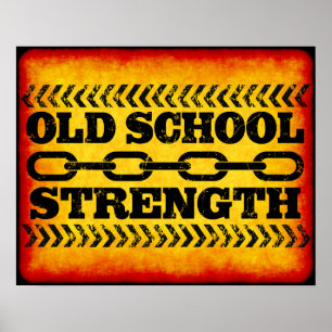 Old School Strength Poster