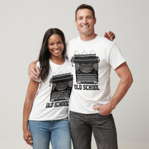 OLD SCHOOL T-shirts, Vintage Typewriter T-Shirt