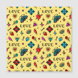 Old School Tattoo Love Pattern