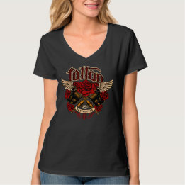 Old School Tattoo Sub Culture Roses Knuckles T-Shirt