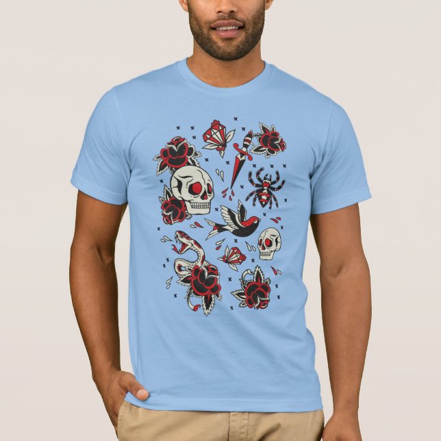 Old School Tattoo T-Shirt (Front)