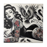 Old School Tattooed Girl